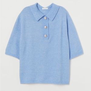 Short sleeve knit top